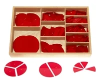 cutout labeled fraction circles