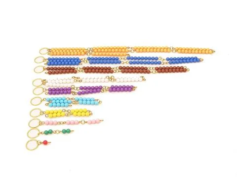 colored beads chains , set