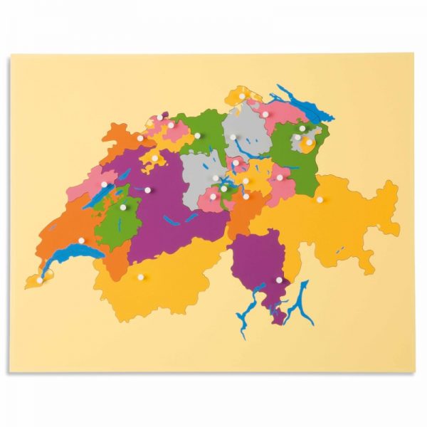 puzzle map of switzerland