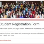PMC student registration form
